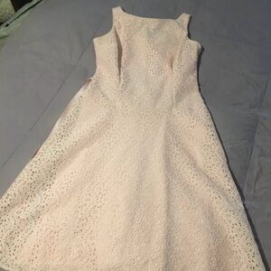 Elegant Pink Lace Dress